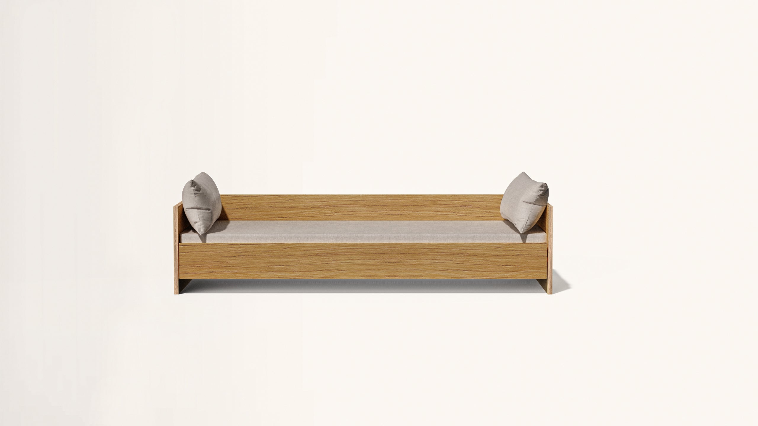 The Wall Single Day Bed - Three Seater (Oak)